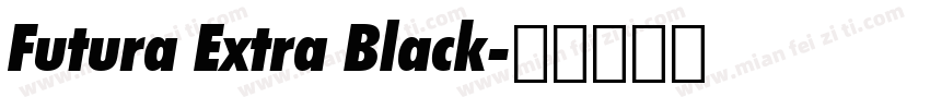 Futura Extra Black字体转换